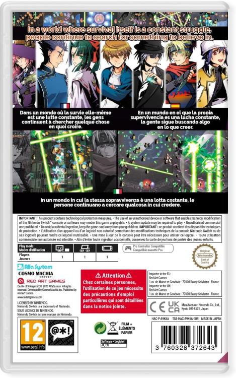 CASTLE OF SHIKIGAMI 2 NINTENDO SWITCH VIDEOGIOCO EU ITA GIOCO NUOVO SIGILLATO