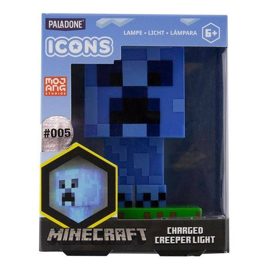 Paladone Minecraft Charged Creeper #005 Icon Zombie Lampada 3D Notte Pp8004Mcf