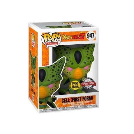 Funko Pop ! Animation Dragon Ball Z - Cell First Form (947) Glows In The Dark