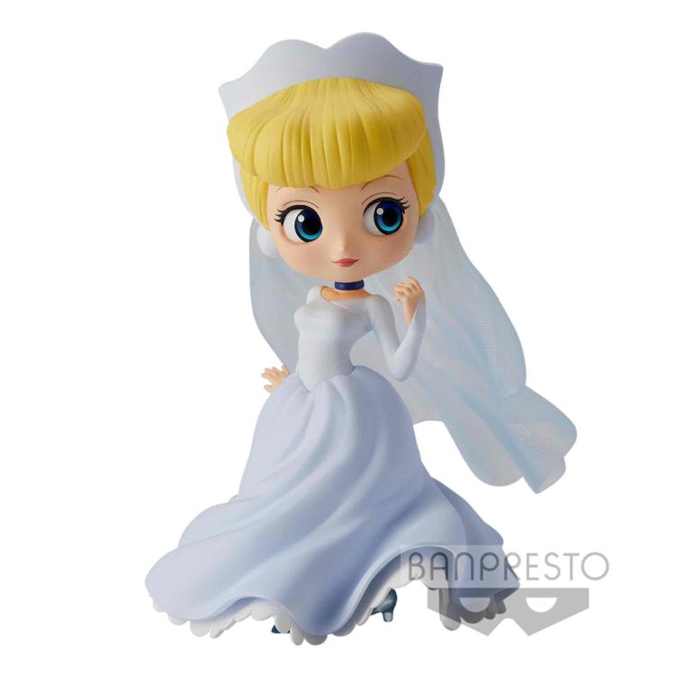 BANPRESTO Q POSKET DISNEY CINDERELLA CENERENTOLA STATUETTA BANDAI FIGURE 14CM