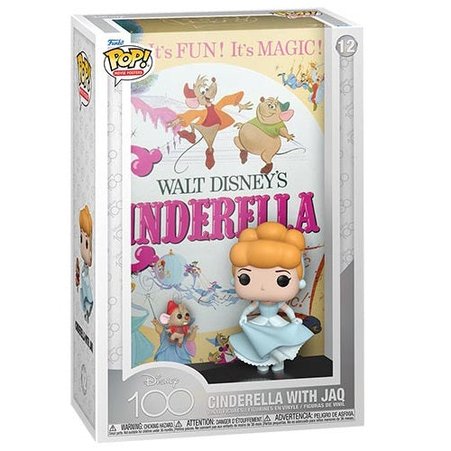 Funko Pop ! Movie Posters - Disney: 100Th Anniversary (12) Cindarella With Jaq