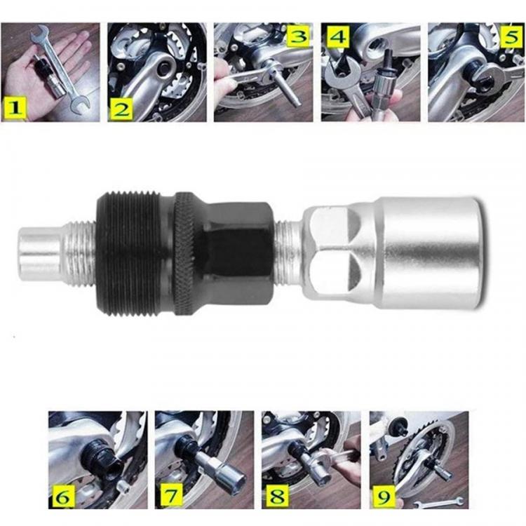 CHIAVE ESTRATTORE PIEDIVELLA BICI PERNO ESAGONALE RIMOZIONE BICICLETTA 14-16mm