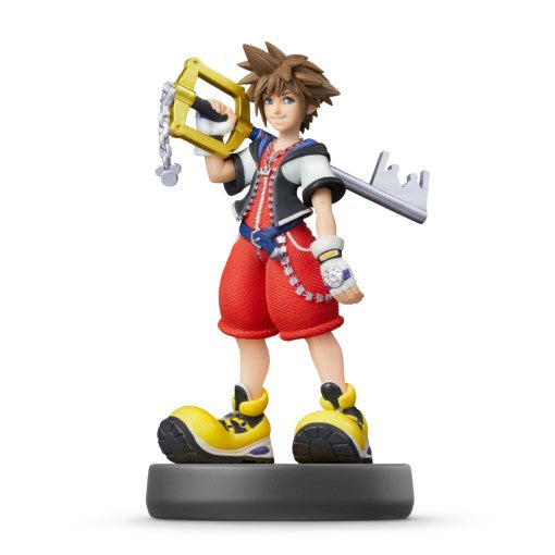 AMIIBO - SUPER SMASH BROS. SORA FIGURE N. 93 KINGDOM HEARTS DISNEY DA COLLEZIONE
