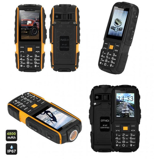 Telefono Cellulare Impermeabile Ip67 Antiurto Dual Sim Con Torcia Led Da Lavoro