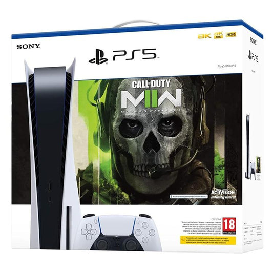 Sony Console Ps5 Standard C 825Gb White Bundle Playstation 5 + Call Of Duty Mw2