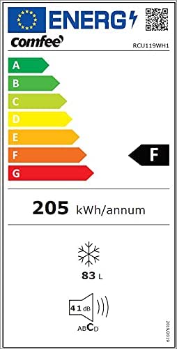 COMFEE CONGELATORE VERTICALE 94 LT CLASSE F 3 CASSETTI BIANCO CUCINA RCU119WH1