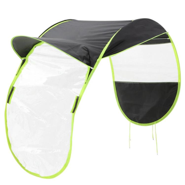 Parapioggia Per Moto Scooter Bici Copertura Pioggia Impermeabile Coprimoto Nero