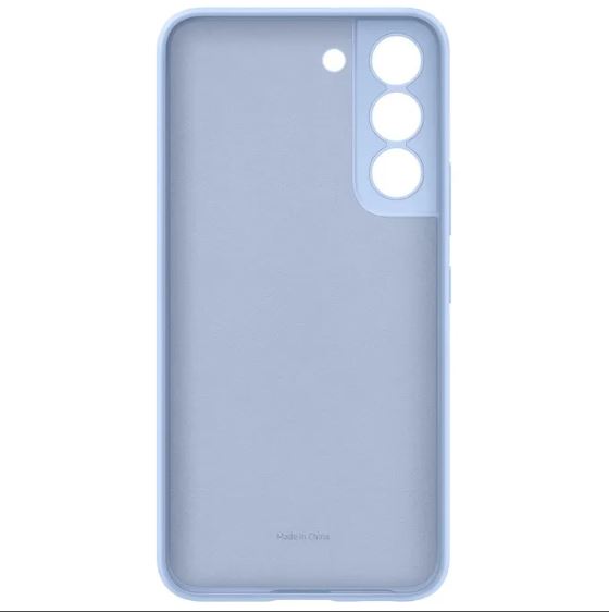 Samsung Silicone Cover Galaxy S22 Blue Cellulare Custodia Blu Morbida Azzurro 5G