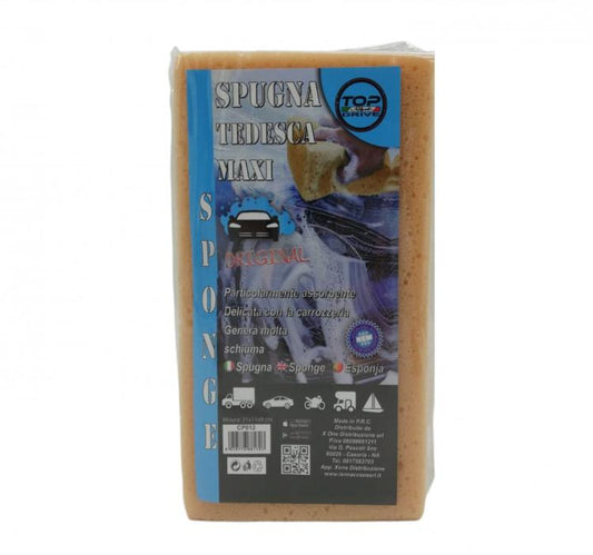 Spugna Tedesca Maxi Lavaggio Pulizia Cura Auto Veicolo Autolavaggio 21X11X9Cm