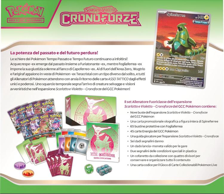 Pokemon Set Allenatore Fuoriclasse Scarlatto & Violetto Cronoforze Carte Gioco