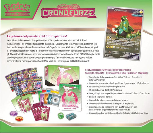 Pokemon Set Allenatore Fuoriclasse Scarlatto & Violetto Cronoforze Fogliaferrea