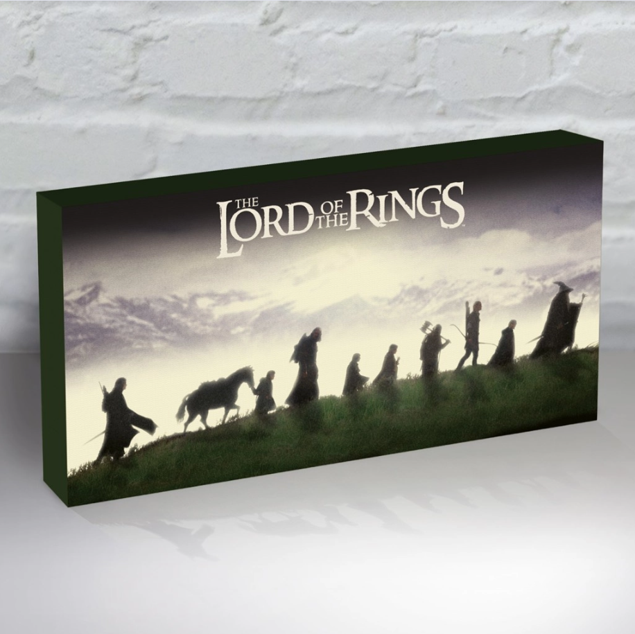 Pyramid - Tela Retroilluminata - The Lord of The Rings (Signore degli Anelli) - Lampada Light Up Canvas - Scifi Planet LED Poster Incorniciato Luminosa 15x30 cm