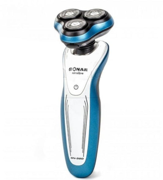 Rasoio 3 Testine Elettrico Ricaricabile Uomo Regolazione Barba Peli Viso Sn-320