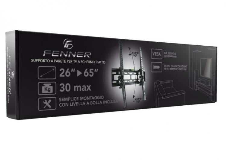Fenner Supporto Staffa Tv Fn-C40 26"-65" Fixed Ultra Flat 30Kg Universale Parete