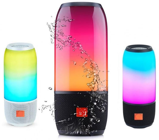 CASSA SPEAKER BLUETOOTH IMPERMEABILE LAMPADA LED PULS VIVAVOCE SMARTPHONE IPHONE