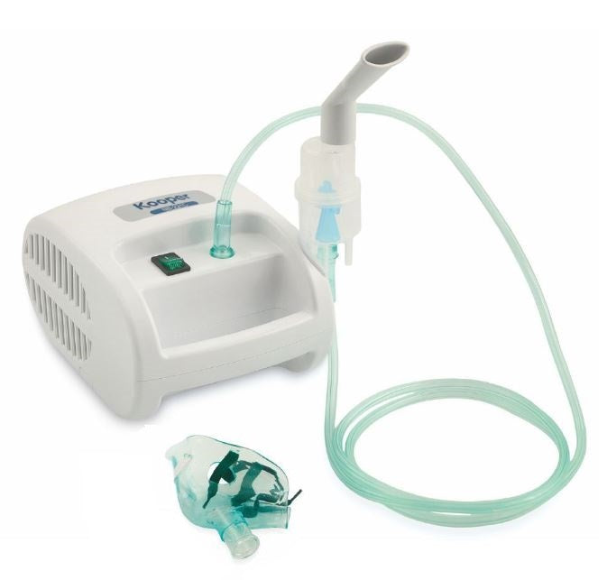 Kooper Apparecchio Aerosol Nebulizzatore Con Accessori Nuovo Inalazione Bambino