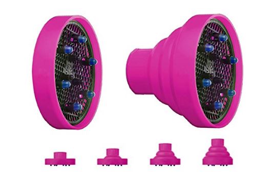 DIFFUSORE UNIVERSALE PER PHON ASCIUGACAPELLI IN SILICONE E PIEGHEVOLE DA VIAGGIO