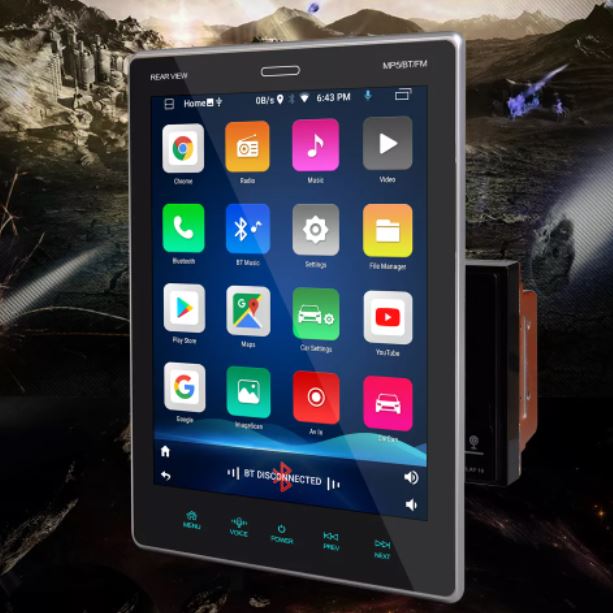 AUTORADIO ANDROID STEREO AUTO 2 DIN UNIVERSAL WIFI SCHERMO 9.5" VERTICALE TABLET