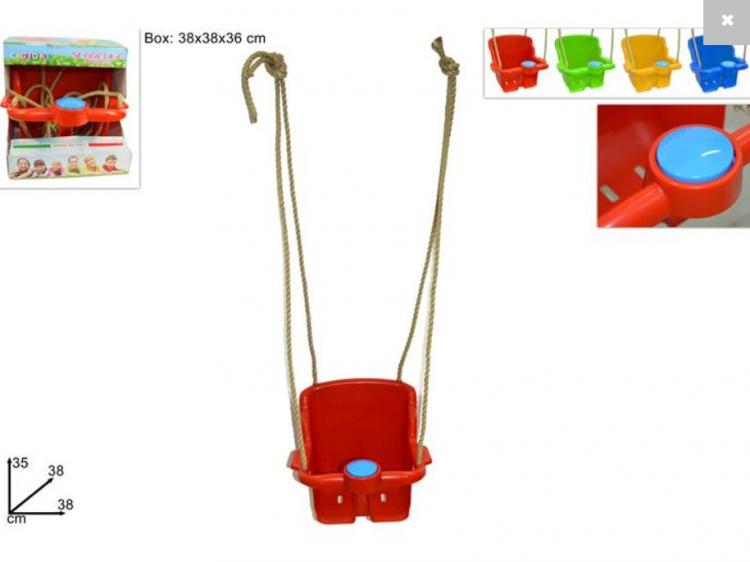 Seggiolino Altalena Bambini Bimbi Clacson Protezione Anticaduta Esterno Giardino