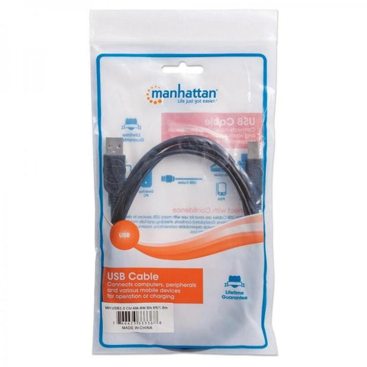 Tecno Cavo Usb 2.0 A/B 1.8 Metri Per Stampanti E Altre Periferiche Plug And Play