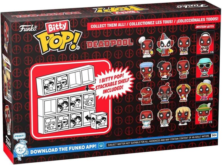 Funko Bitty Pop! Deadpool - Deadpool Sleepover/Larp/Heavy Metal 4 Pack + Mistery