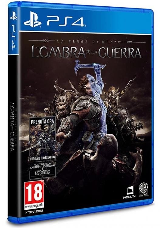 La Terra Di Mezzo: L'Ombra Della Guerra Ps4 Playstation 4 Italiano Shadow War