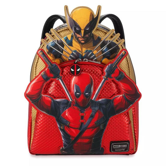 Funko Loungefly Zaino (Marvel Deadpool & Wolverine 3) Borsa Ufficiale Backpack