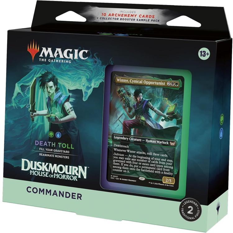 Magic The Gathering: Duskmourn House Of Horror - Com Deck (Set Completo 4Pz) Eng
