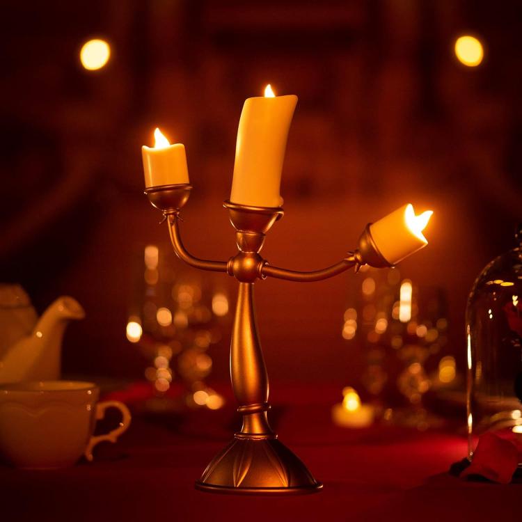 Abystyle Lampada Led Da Tavolo Bella E La Bestia Lumiere Disney Beauty & Beast