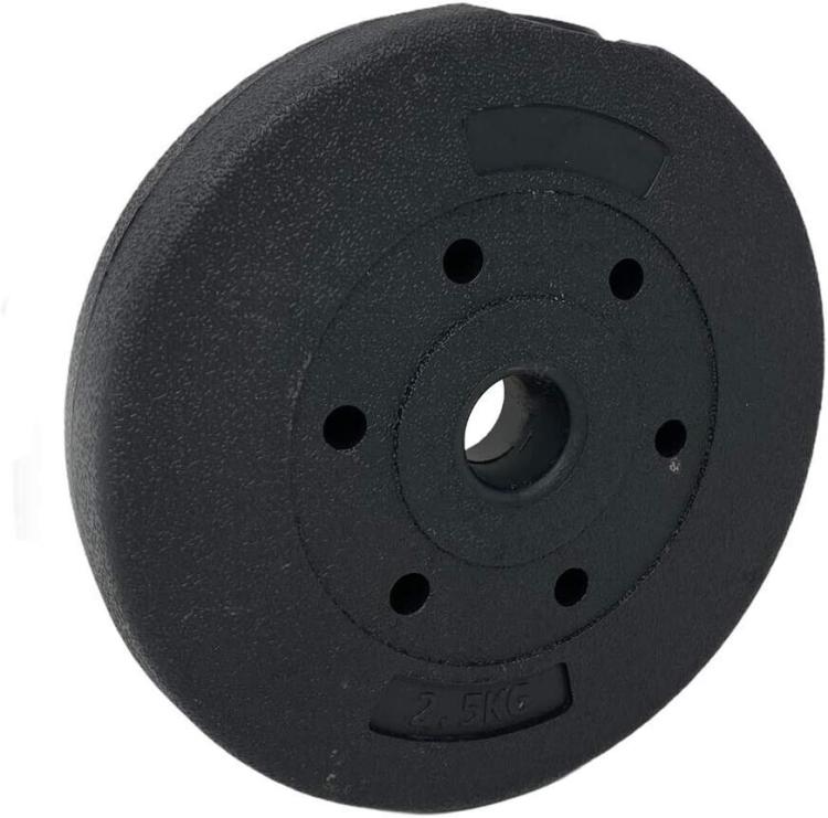 COPPIA DISCHI PESI BILANCIERE MANUBRI DISCO Ø 30mm IN ABS PALESTRA 2x 2.5KG =5KG