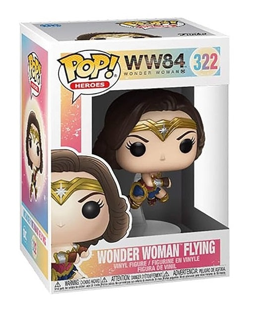 Funko Pop ! Dc Heroes Ww1984 (322) Wonder Woman Flying - Statua Vinyl Figure 9Cm
