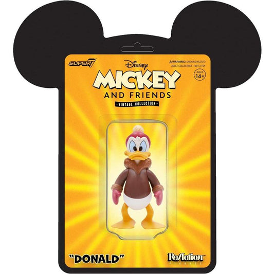 Super7 Disney Mickey & Friends Paperino "Donald" Duck Action Reaction Figure 9Cm