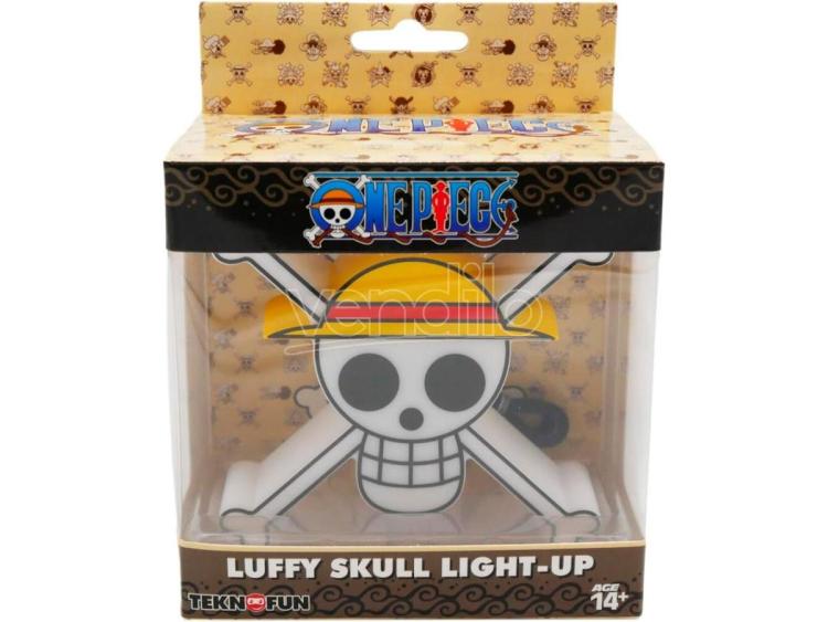 Teknofun Lampada One Piece Skull Atmosfera Led Light-Up Anime Luffy Op Logo