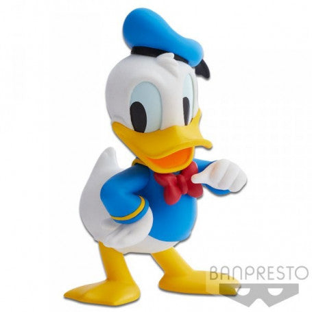 BANPRESTO Q POSKET DISNEY - FLUFFY PUFFY DONAL DUCK PAPERINO STATUA BANDAI 14CM