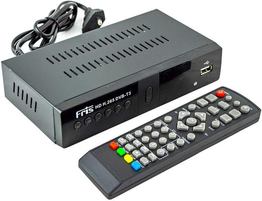 Dvb-T3 Decoder Ricevitore Digitale Terrestre Tv Scart Hdmi 1080P Reg Pvr Hd H265