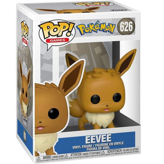 Funko Pop ! Games Pokemon - Eevee (626) Volpe Marrone Vinyl Figure Da Collezione