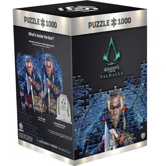 ASSASSIN'S CREED VALHALLA (MALE EIVOR) PUZZLE 1000 PEZZI CON POSTER BORSA REGALO