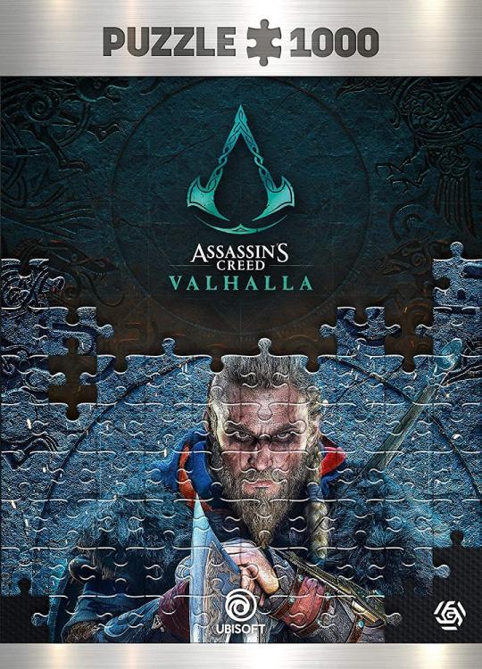ASSASSIN'S CREED VALHALLA (MALE EIVOR) PUZZLE 1000 PEZZI CON POSTER BORSA REGALO