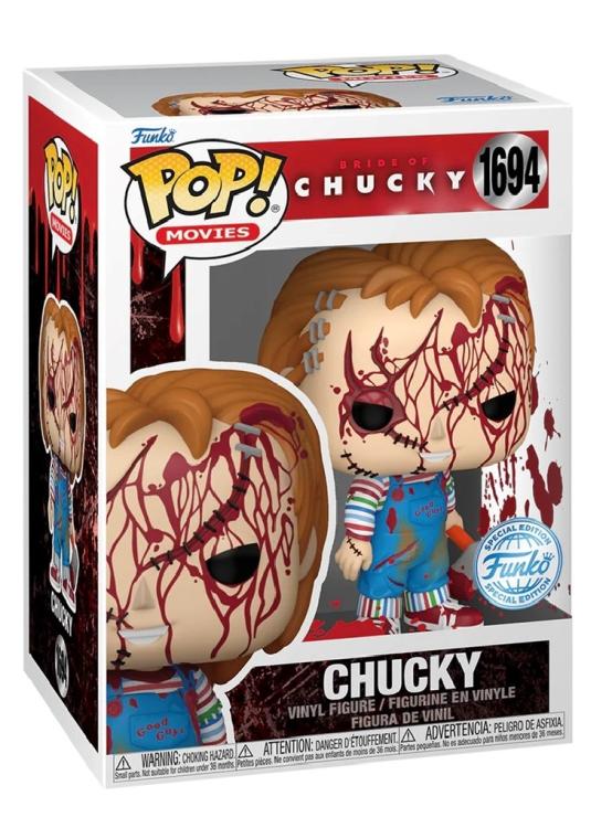 Funko Pop ! Movies Horror Bride Of Chucky (1673) - Chucky Bloody Special Ed 9Cm