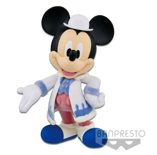 BANPRESTO Q POSKET DISNEY - FLUFFY PUFFY MICKEY MOUSE TOPOLINO STATUETTA BANDAI