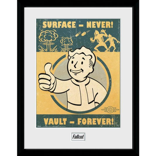 ABYSTYLE FALLOUT (VAULT FOREVER) POSTER INCORNICIATO CORNICE QUADRO STAMPA 30x40