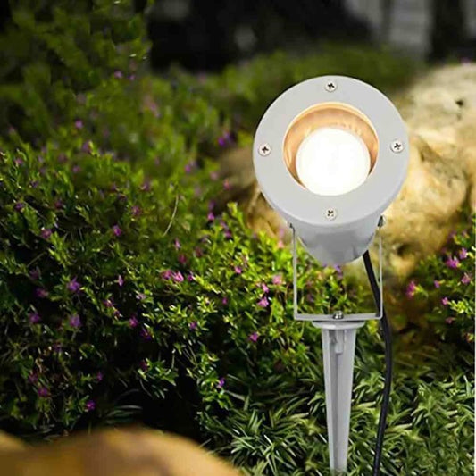 Faretto Giardino Picchetto Parete Esterno Segnapassi Orientabile Led Gu10 Nero