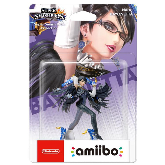 AMIIBO BAYONETTA SUPER SMASH BROS COLLECTION NO.61 FIGURE NINTENDO STATUA NUOBO