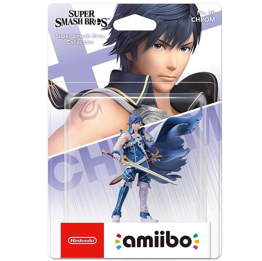 AMIIBO SUPER SMASH BROS COLLECTION - CHROM (N.80) NINTENDO FIGURE FIRE EMBLEM