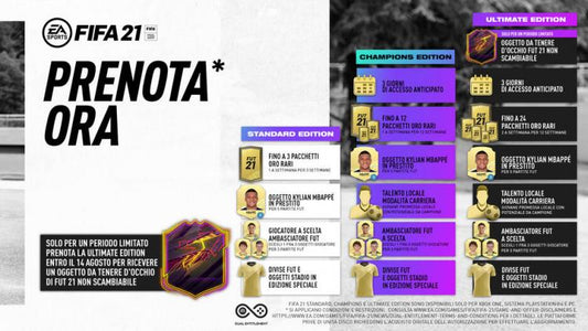 Fifa 21 Champions Edition Ps4 Upgrade Ps5 Videogioco Nuovo Playstation 4 Ita