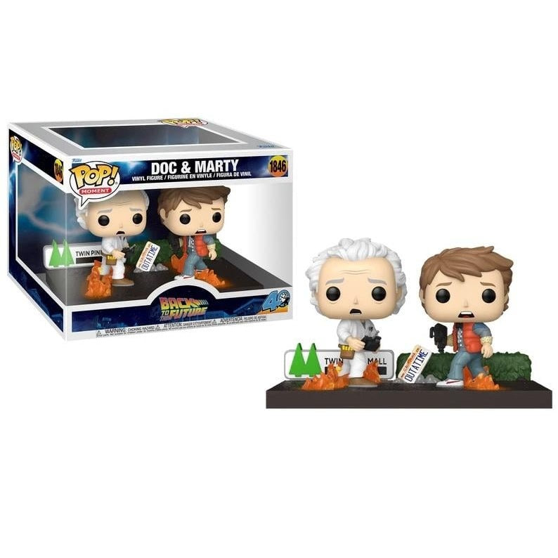 Funko Pop ! Moments Back To The Future - (1846) Doc & Marty 2 Figures