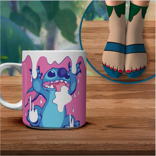 Paladone Disney (Lilo & Stitch) "Mug E Socks" Set Regalo Tazza+Calzini Nr. 35-41