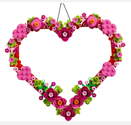 Lego - Cuore Ornamentale Flowers Fiori 40638 Decorazione Casa Costruzione 20Cm