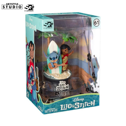 ABYSTYLE - SG FIGURE: DISNEY LILO E STITCH 61 - LILO E STITCH SURFBOARD SURF
