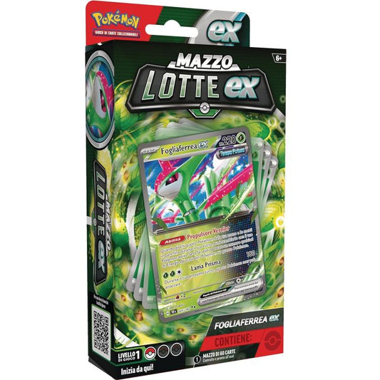 Pokémon - Mazzo Lotte (Fogliaferrea-Ex) Gcc Mazzo 60 Carte Gioco Collezione - It